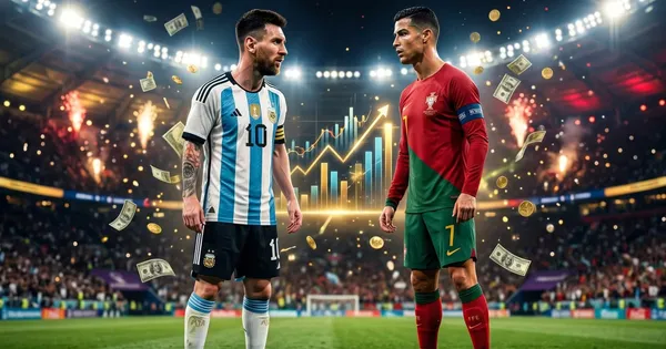 Fortunas de Messi y CR7.