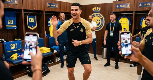 CR7 bailando.