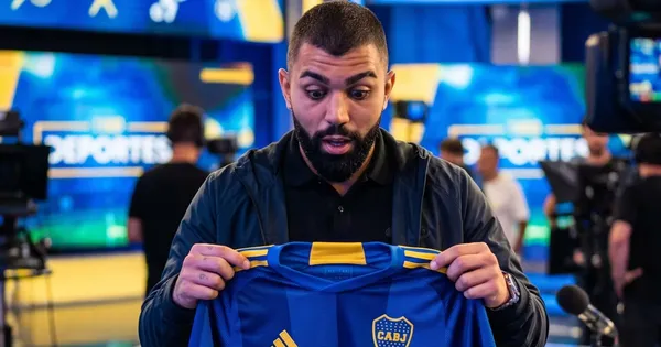 Gabigol reaccionó a la camiseta de Boca.