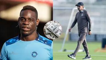 Balotelli y Ramón Díaz