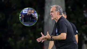 Bielsa se enojó en conferencia de prensa