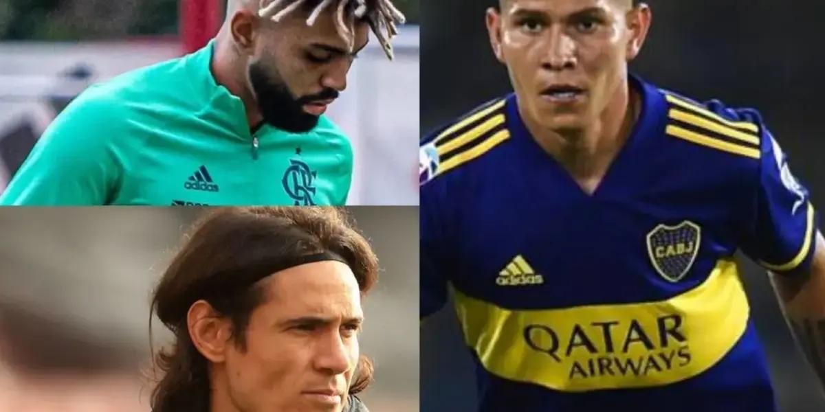 Campuzano, Cavani y Gabigol.