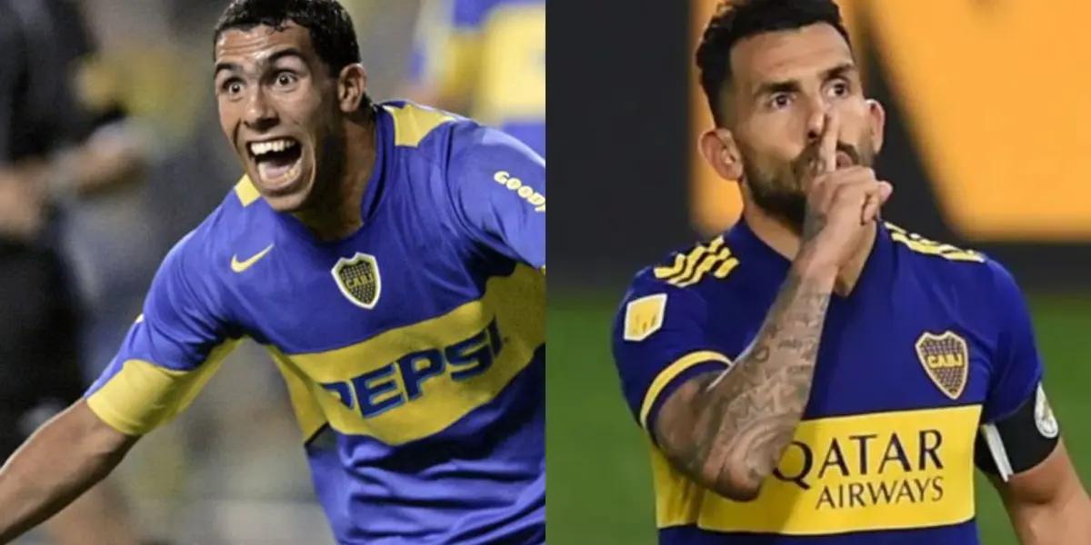 Carlos Tévez en Boca.