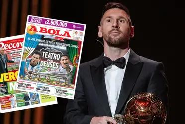 CR7 se mostró crítico por la premiación de la Pulga, pero los medios de su país no lo respaldan.