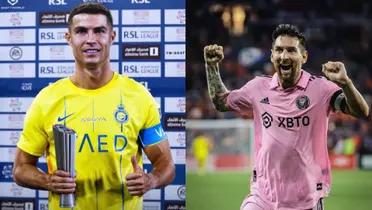 Cristiano Ronaldo en Al Nassr y Messi en Inter Miami