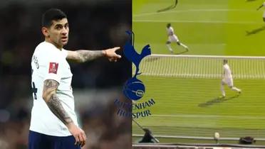 Cuti Romero con la camiseta del Tottenham Houstpur.