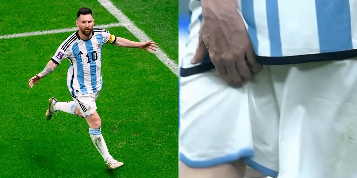 El capitán de la selección argentina se tomó la zona posterior del muslo izquierdo en más de una ocasión y generó preocupación