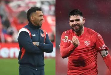 El delantero regresa de su préstamo en Fortaleza y el director técnico del Rojo decide qué hacer con él.