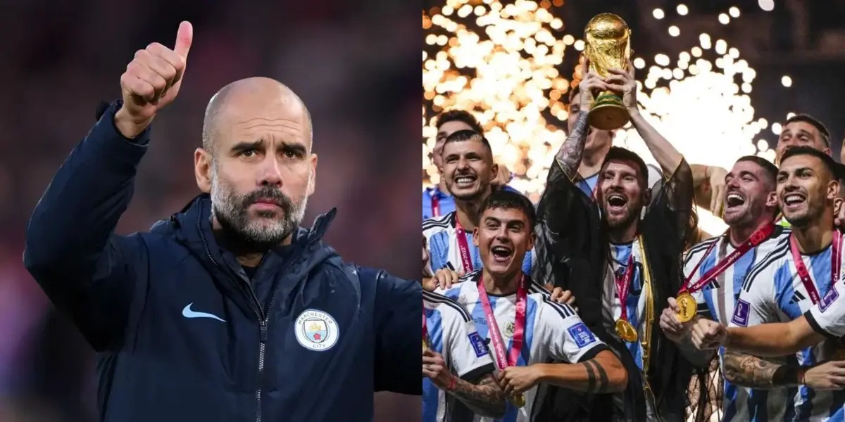 El entrenador del Manchester City habló maravillas de la actuación de Leo y Argentina en Qatar 2022.