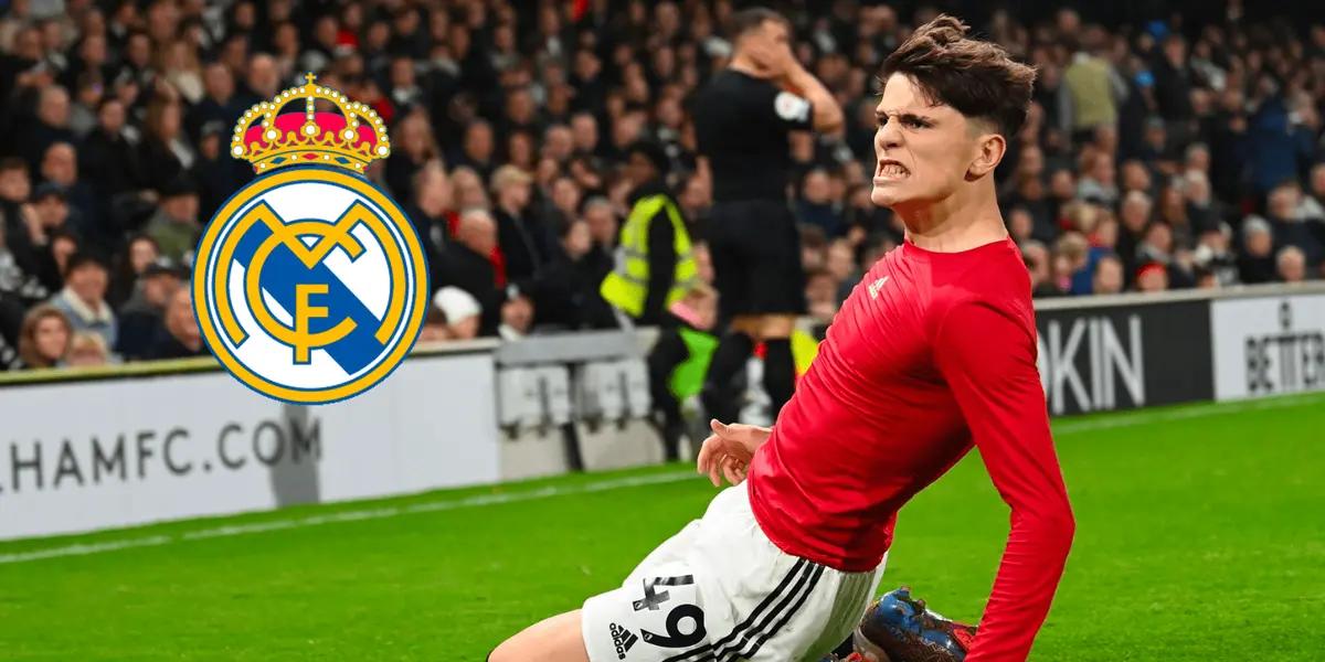 El extremo argentino aún no renueva su contrato con el Manchester United y apareció el interés del cuadro blanco