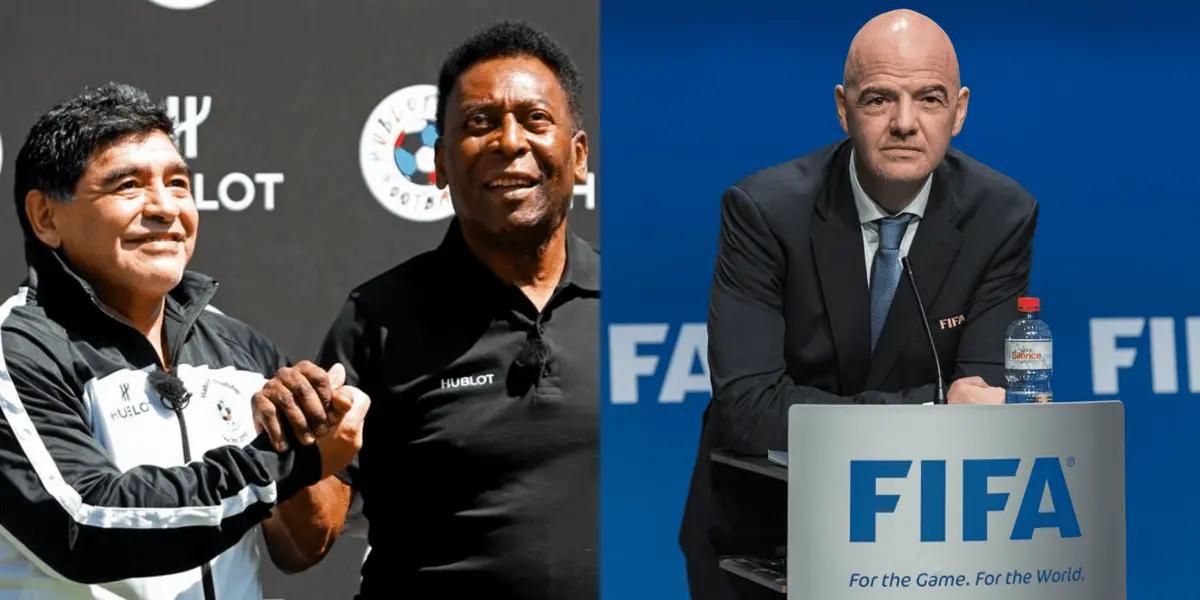 El presidente de FIFA hizo un anuncio en el marco de la partida del Rey Pelé