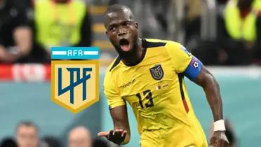 Enner Valencia festeja un gol en el Mundial de Qatar 2022