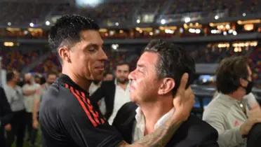 Enzo Pérez y Marcelo Gallardo 