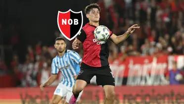 Franco Díaz con la pelota.