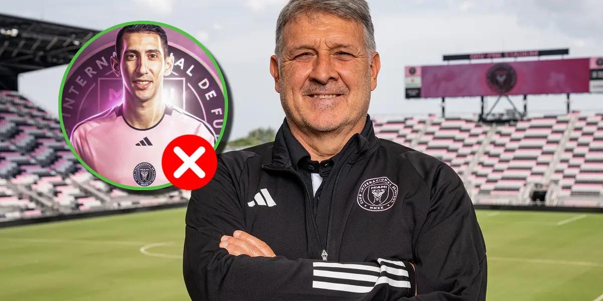 Gerardo Martino cruzado de brazos en Miami.