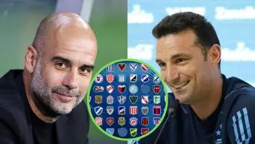 Guardiola y Scaloni.