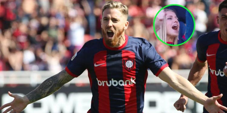 (VIDEO) El primer gol de Iker Muniain en el fútbol argentino con San Lorenzo y el festejo de su novia en la tribuna