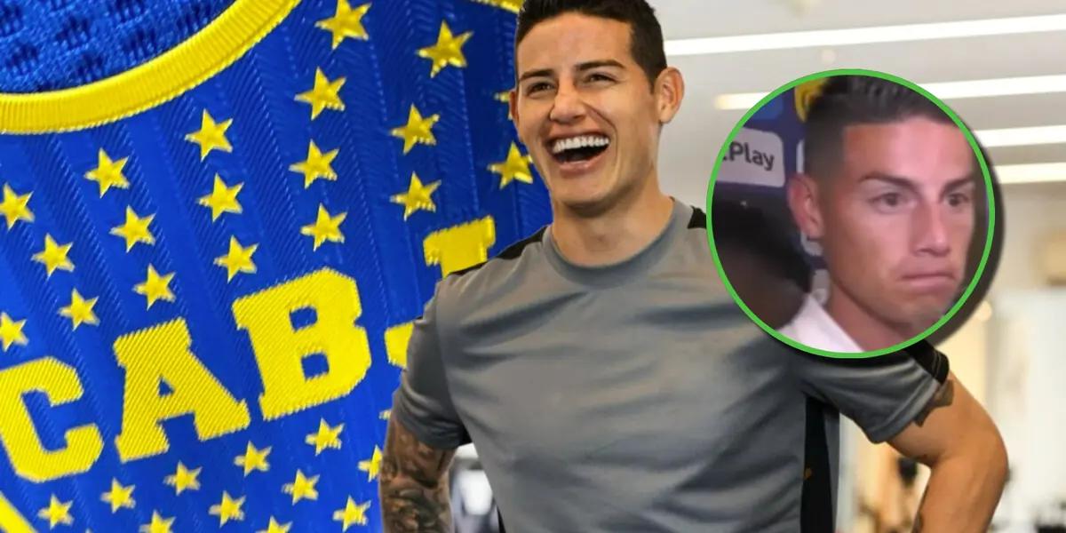 James Rodríguez sonriendo.