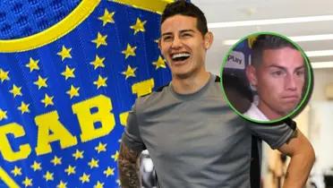 James Rodríguez sonriendo.