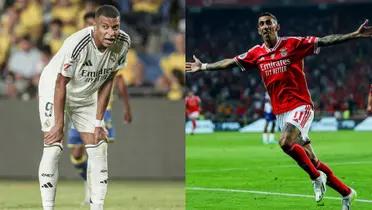 Kylian Mbappé y Ángel Di María