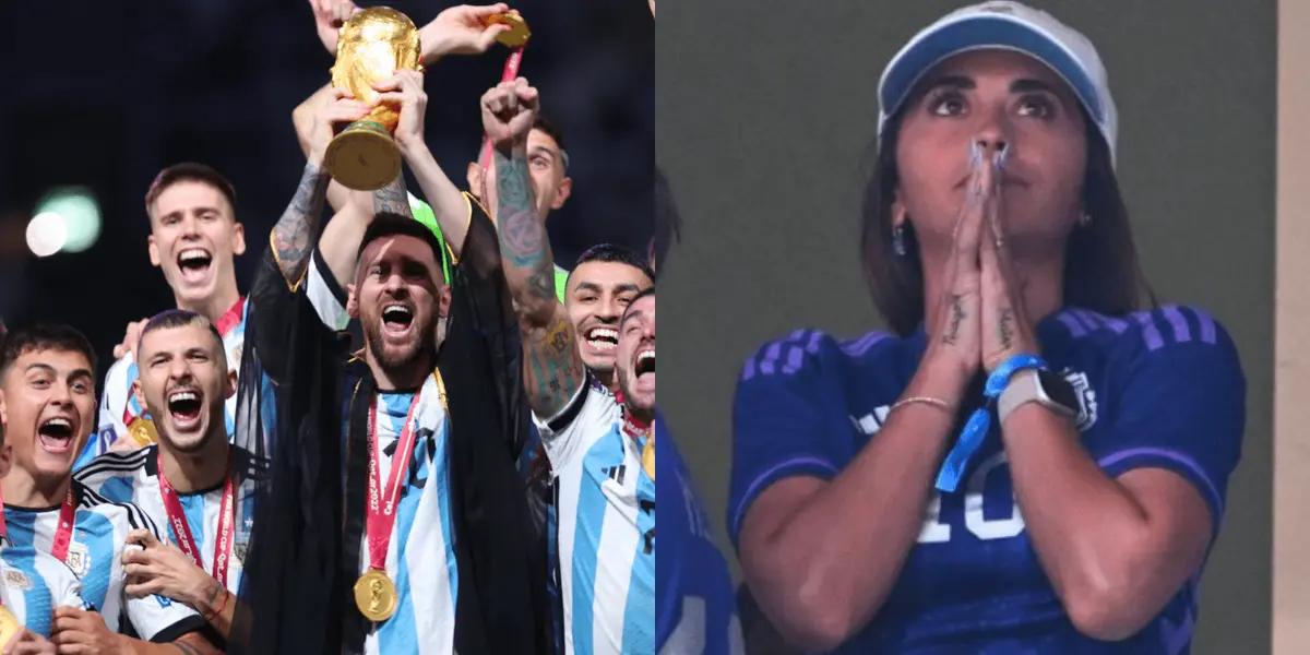 La esposa del capitán de la selección argentina también jugó un papel importante fuera de la cancha