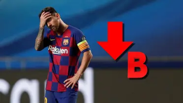 Lionel Messi durante un partido del Barcelona.