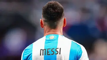 Lionel Messi jugando en Argentina