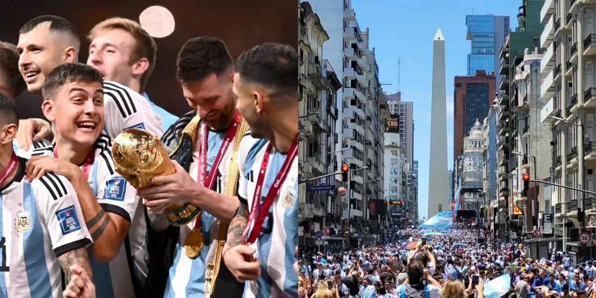 Lionel Messi y compañía lo consiguieron: Llevaron a la albiceleste a ganar el mundial luego de 36 años, y el pueblo no se quedó atrás.