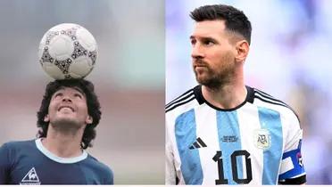 Maradona y Messi.