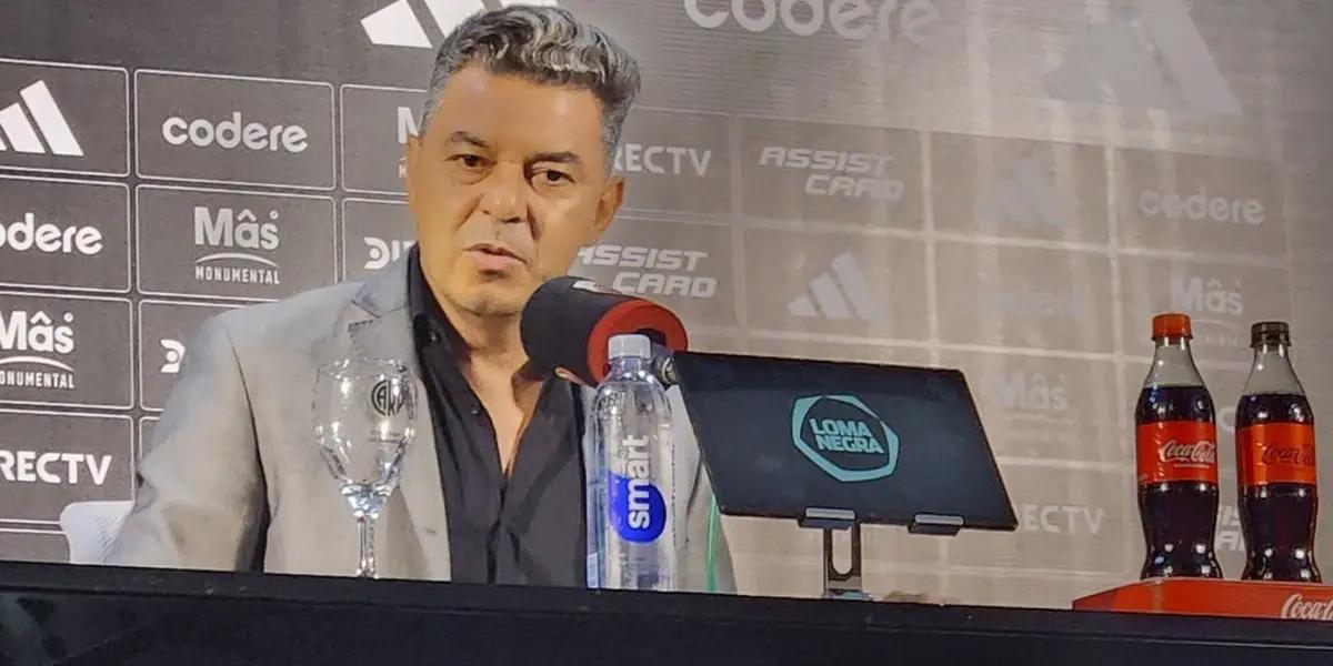 Marcelo Gallardo en conferencia de prensa