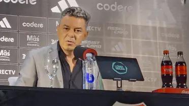 Marcelo Gallardo en conferencia de prensa