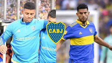 Marcos Rojo y Carlos Zambrano, en distintas etapas con Boca.