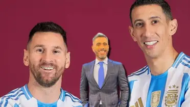 Messi y Di María posan para la Copa América.