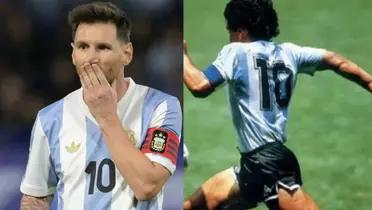 Messi y Maradona.