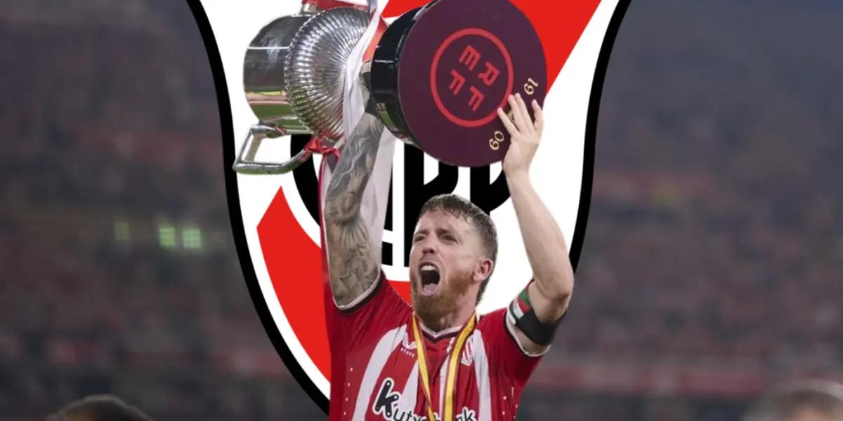 Muniain levanta la Copa del Rey con el Bilbao.