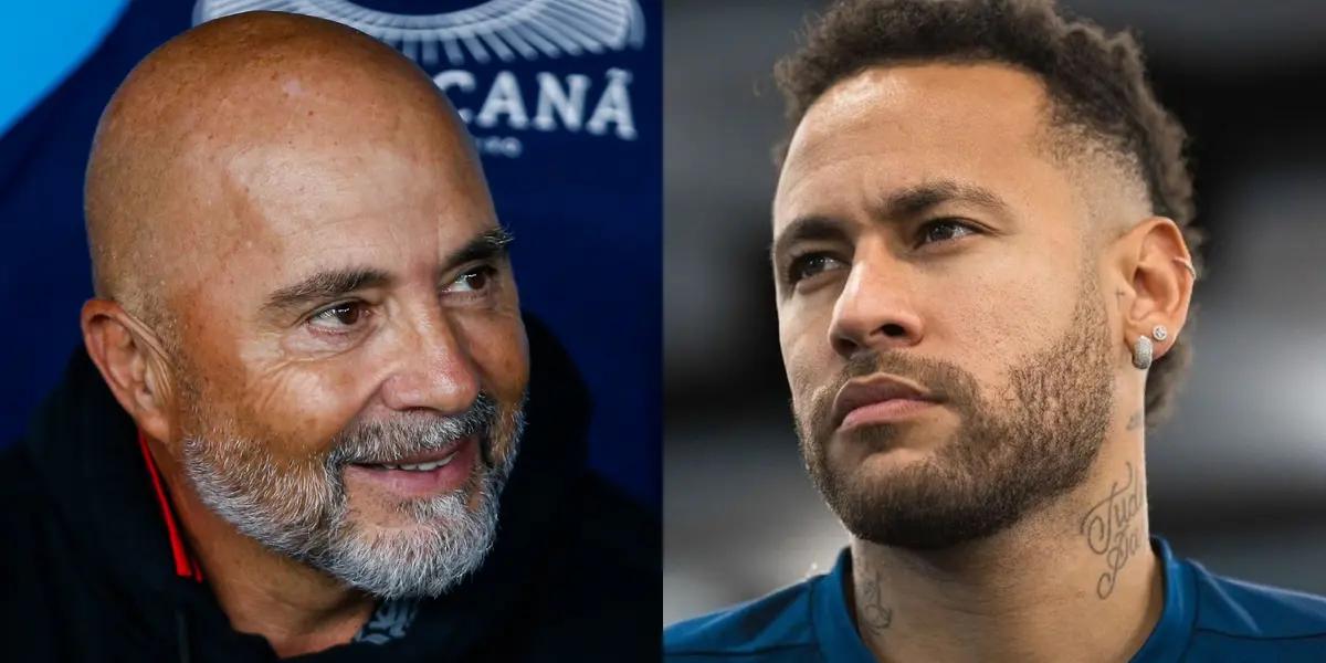 Neymar Jr y Sampaoli