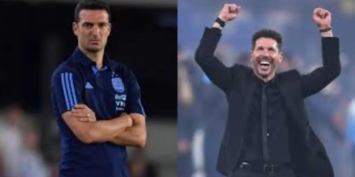 Scaloni y Simeone.