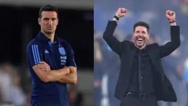 Scaloni y Simeone.