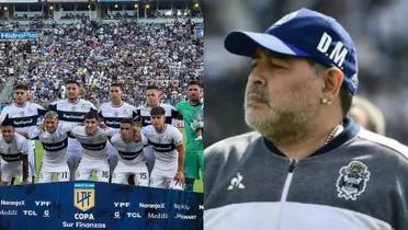 Se conoció cuál era el jugador favorito de Maradona en Gimnasia