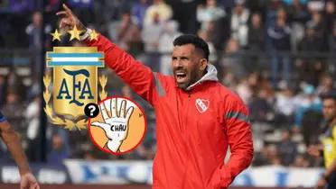 Tévez y una situación complicada. 