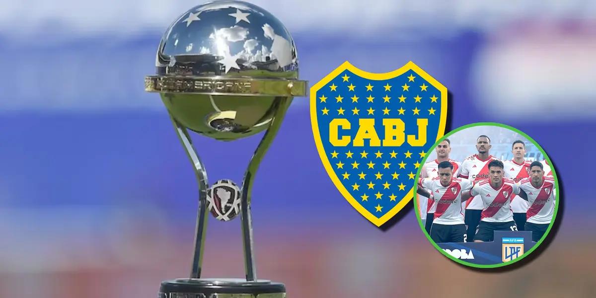 Trofeo de la Copa Sudamericana.