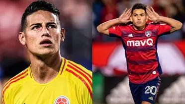 Velasco y James Rodríguez 