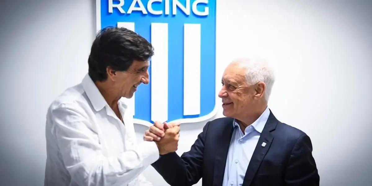 Víctor Blanco junto a Gustavo Costas