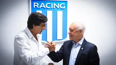 Víctor Blanco junto a Gustavo Costas