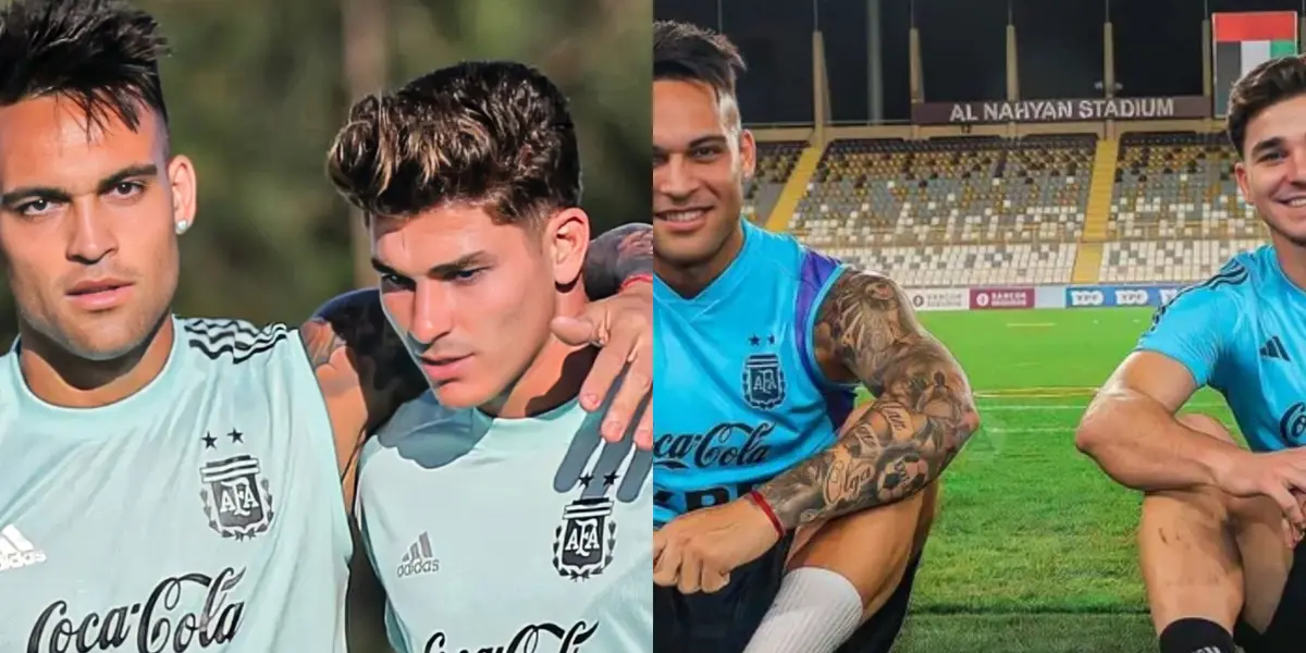 Julián Álvarez y Lautaro Martínez.