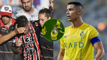 A Cristiano también le tiraron un botellazo