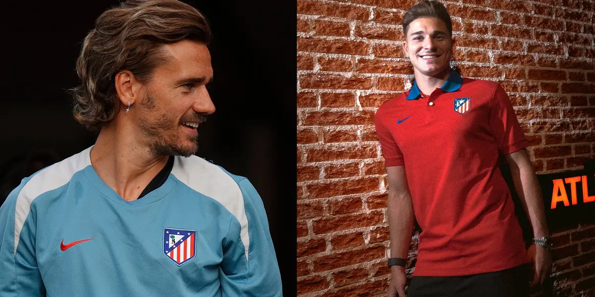 Antoine Griezmann y Julián Álvarez.