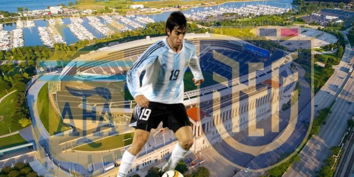 César Delgado con la Selección Argentina.