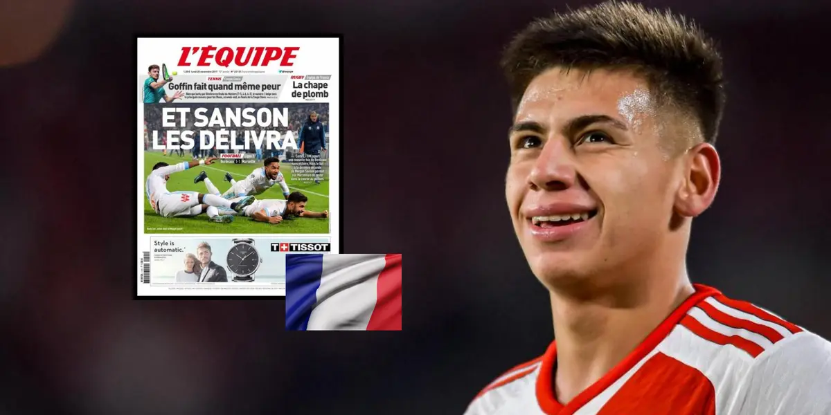 Gracias a que brilla en River, lo que dice la prensa de Francia sobre Echeverri