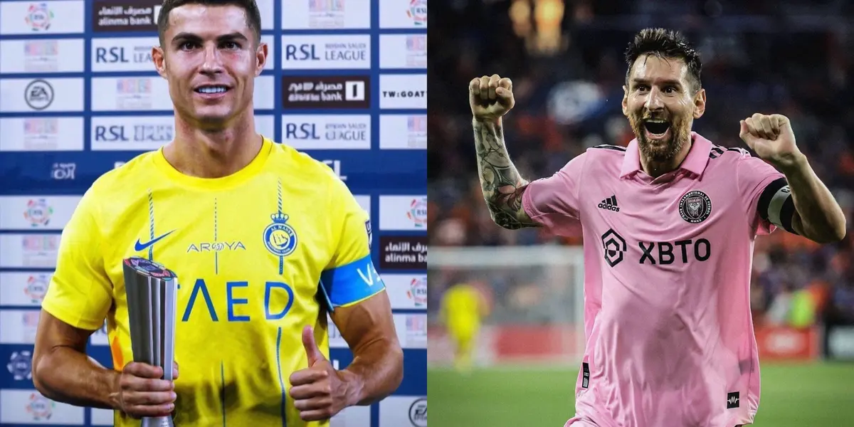 Cristiano Ronaldo en Al Nassr y Messi en Inter Miami